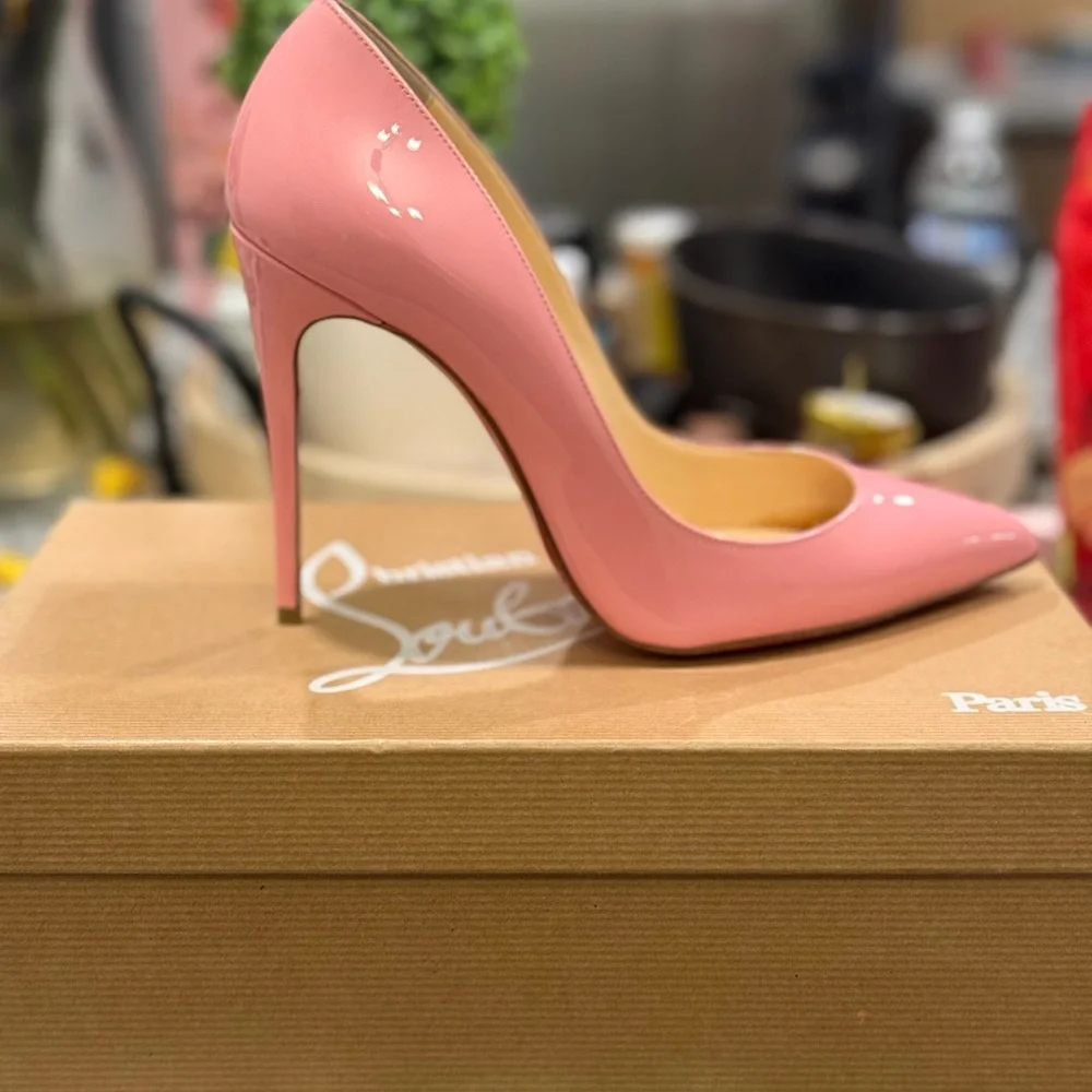 Christian Louboutin Blush Pink Heels - Picture 2 of 5
